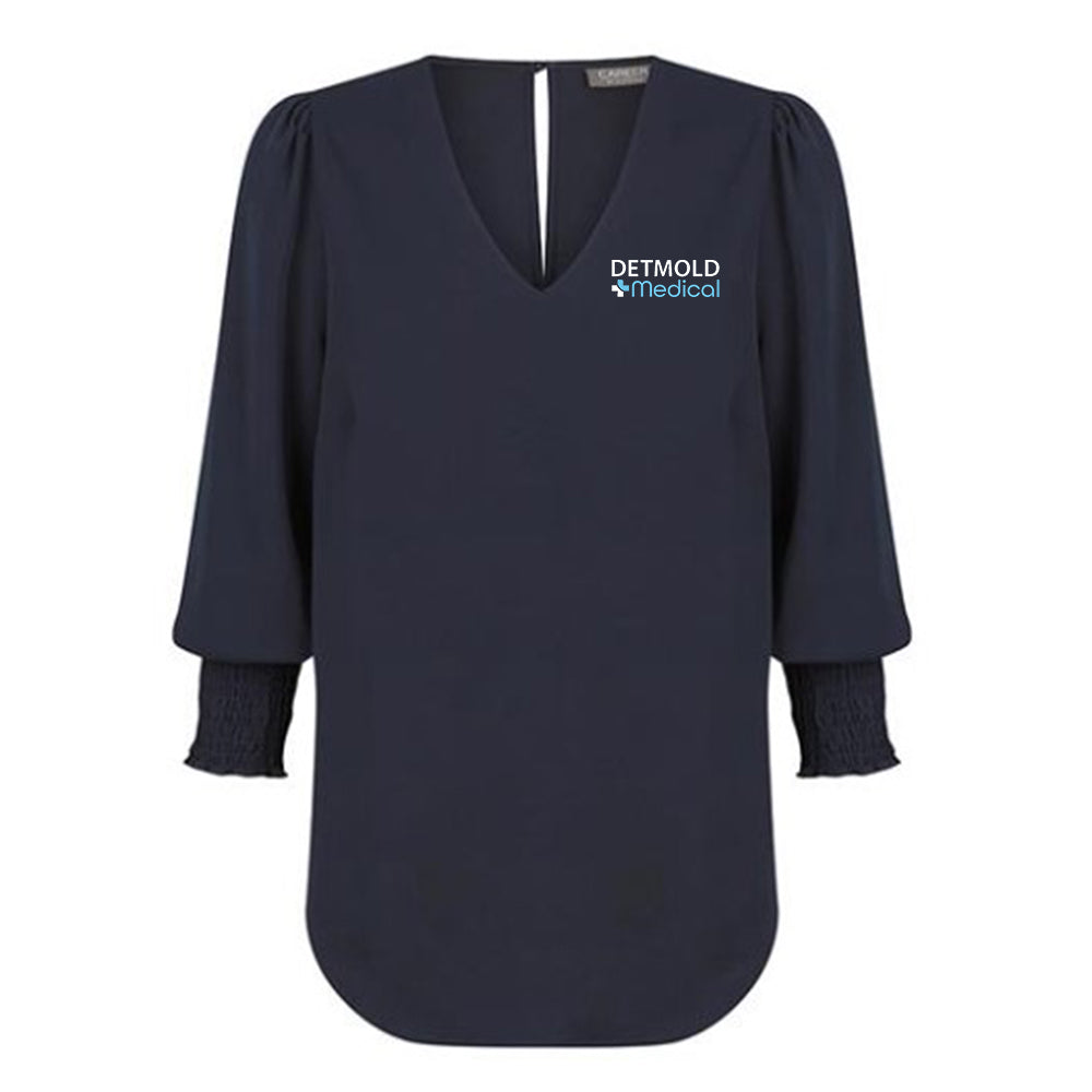 Cleo Shirred Cuff Top - Womens - Detmold Medical