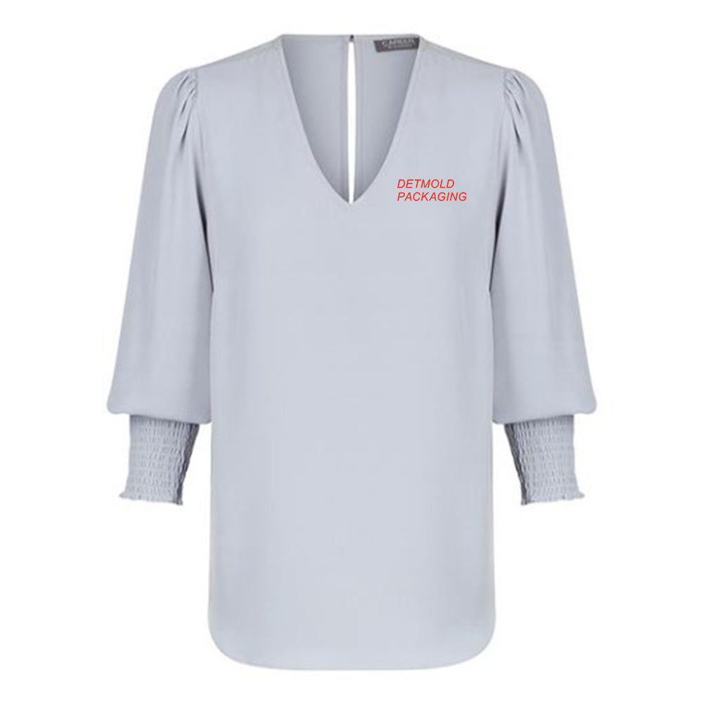 Cleo Shirred Cuff Top - Womens - Detmold Packaging