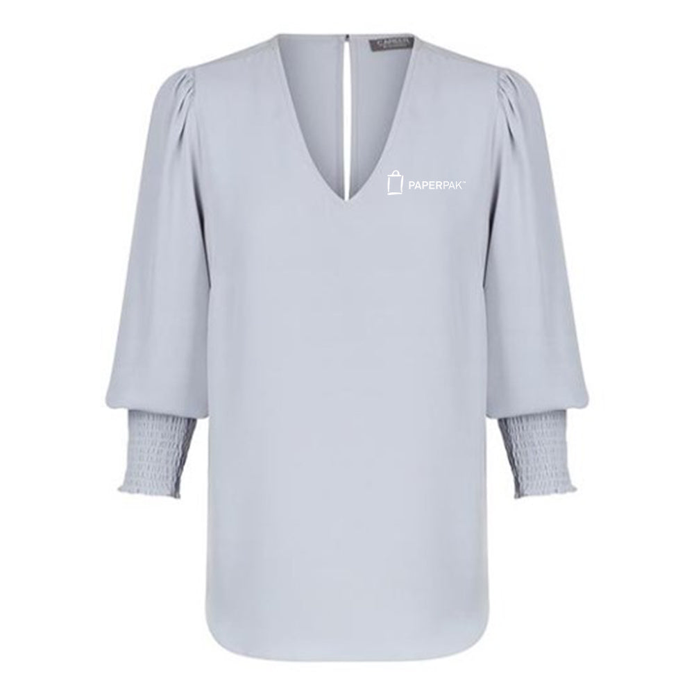 Cleo Shirred Cuff Top - Womens - PaperPak