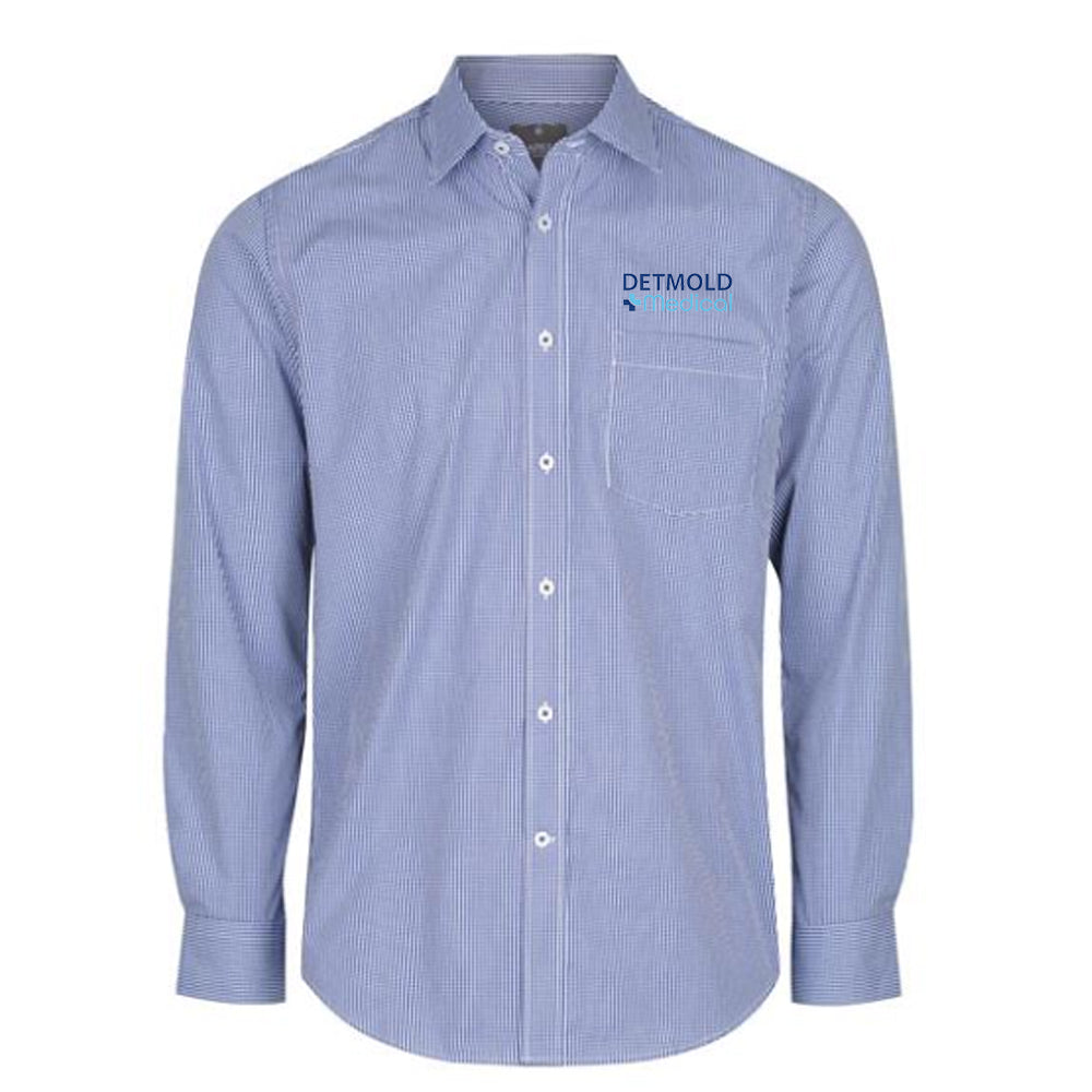 Gingham Check Long Sleeve Shirt - Mens - Detmold Medical