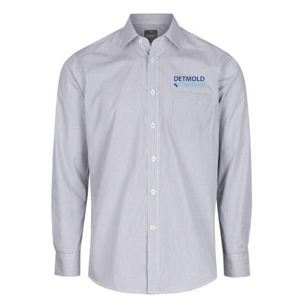 Gingham Check Long Sleeve Shirt - Mens - Detmold Medical