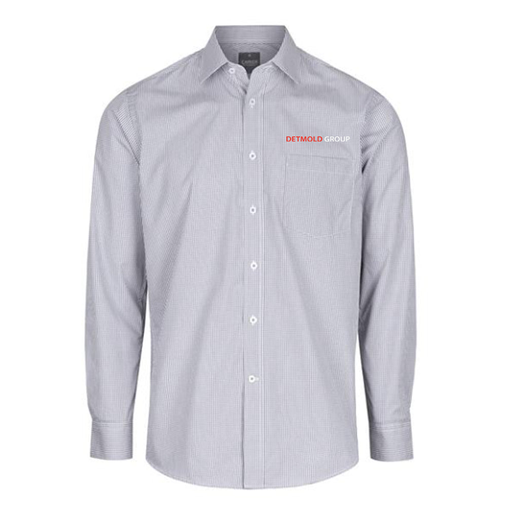 Gingham Check Long Sleeve Shirt - Mens - Detmold Group
