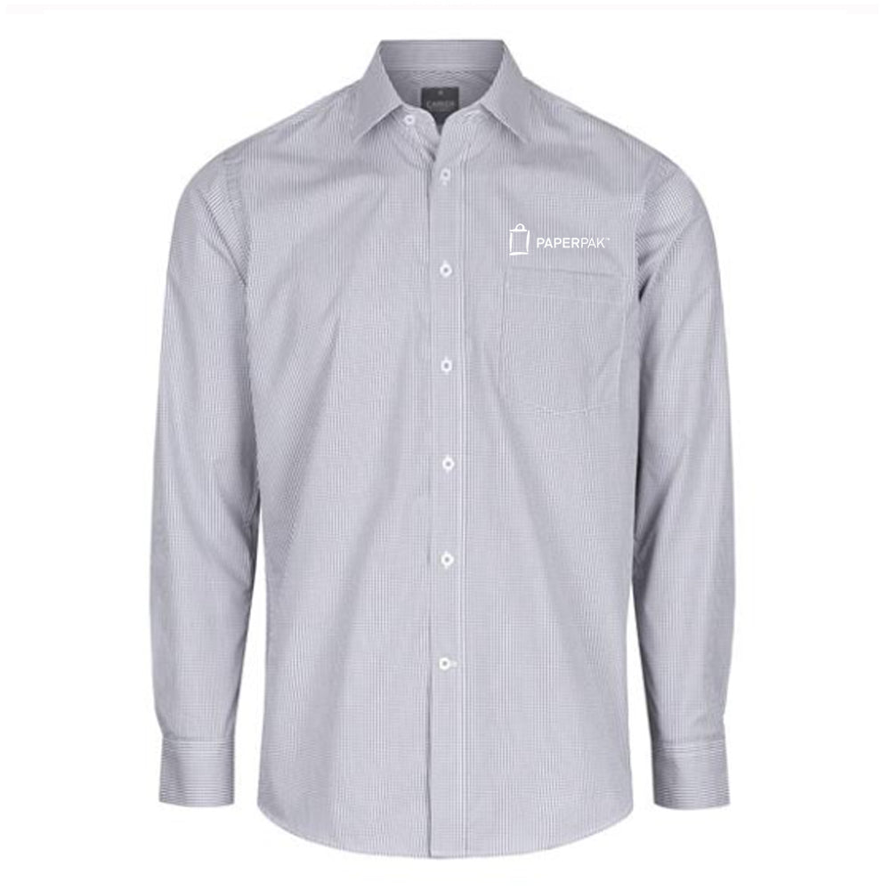 Gingham Check Long Sleeve Shirt - Mens - PaperPak