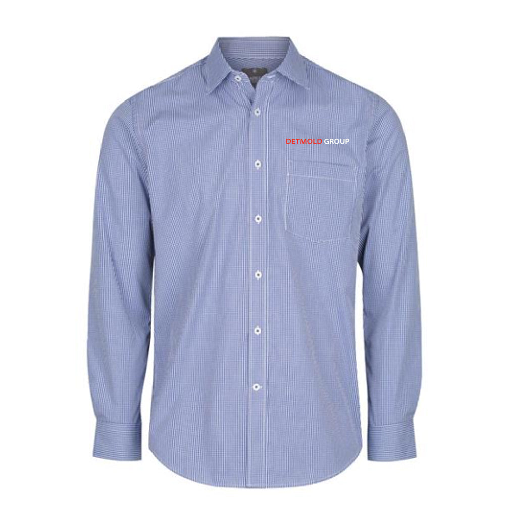 Gingham Check Long Sleeve Shirt - Mens - Detmold Group