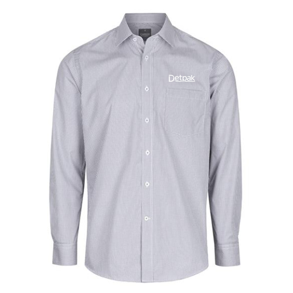 Gingham Check Long Sleeve Shirt - Mens - Detpak